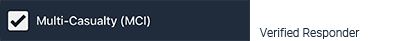 Notification checkbox for Multi Casualty incidents (VR only).