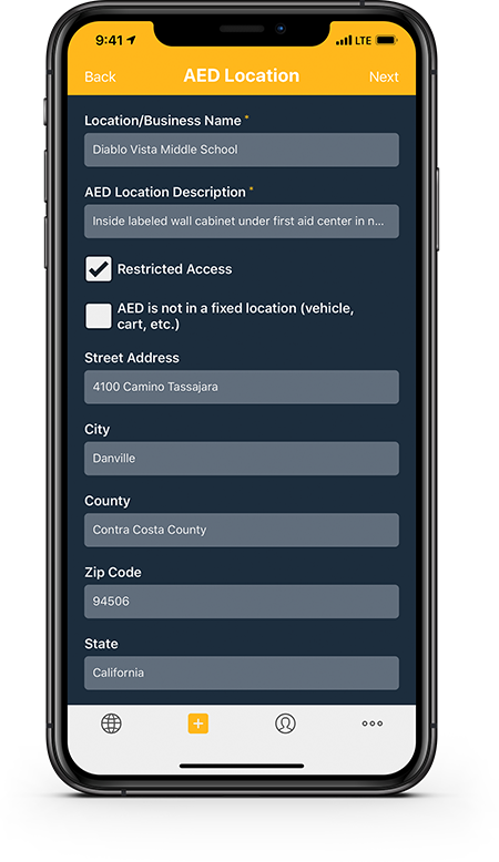 Comprehensive location information including full address, latitude and longitude, and public access restrictions.