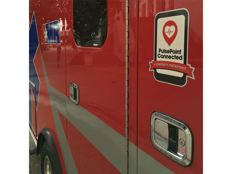 PulsePoint Connected Apparatus Decal.