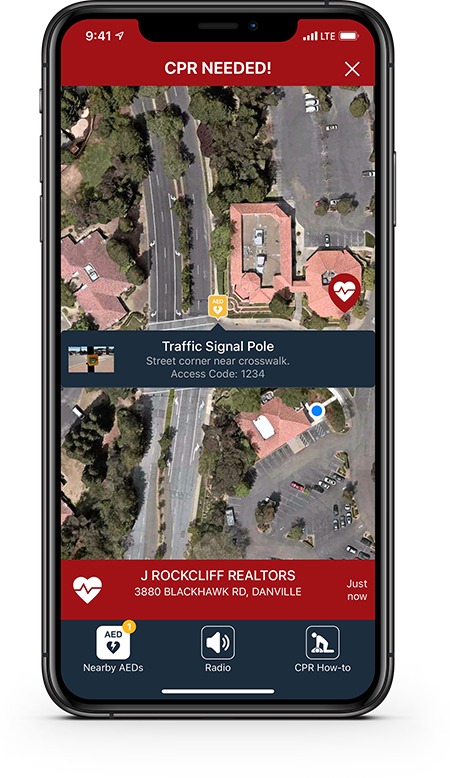 PulsePoint Respond CPR-needed AED Detail