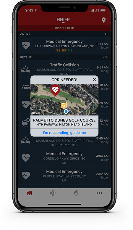 PulsePoint Respond CPR-needed alert.