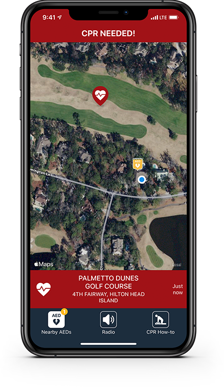 PulsePoint Respond CPR-needed alert.